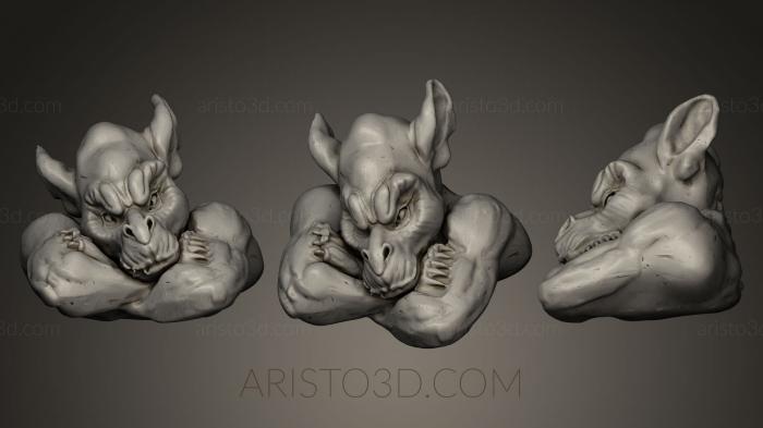 Busts of heroes and monsters (BUSTH_0143) 3D model for CNC machine